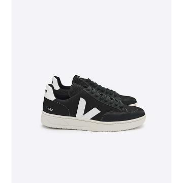 Black/White Women's Veja V-12 B-MESH Sneakers | AU 669ZUT